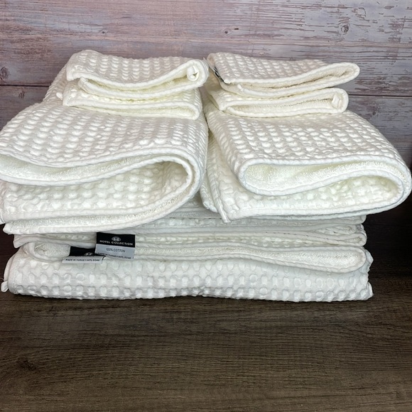 Hotel collection luxury Waffle cotton towels. - Picture 9 of 11